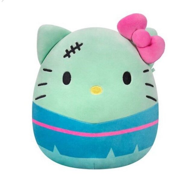 HELLO KITTY Squishmallows 8" Halloween Hello Kitty Witc & Frankenstein. New - Picture 3 of 10